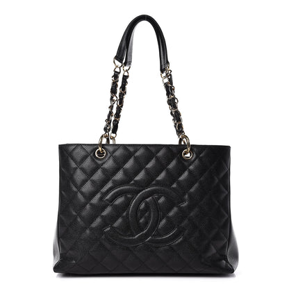 Chanel Caviar Quilted Grand Shopping Tote GST Black 1 of 14