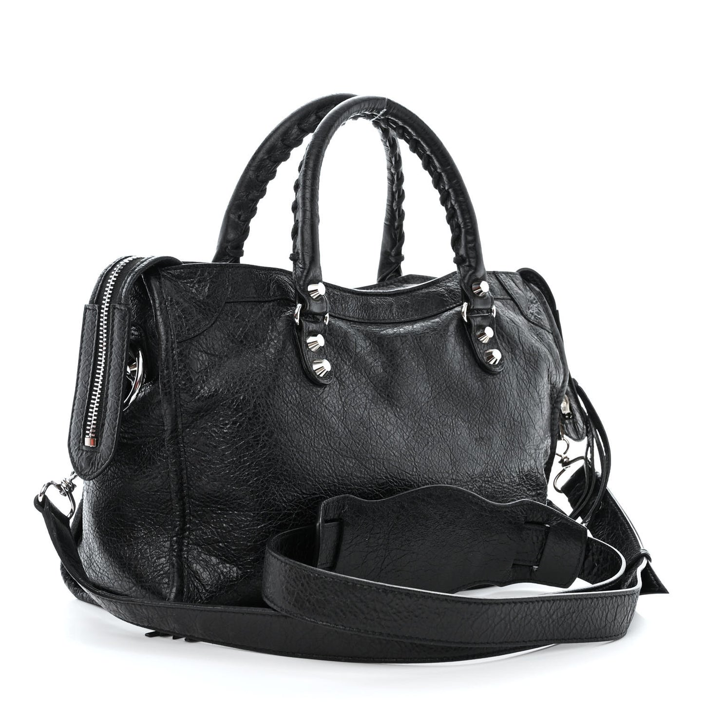 Agneau Classic Silver Hardware S City Black