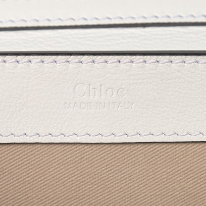 Chloe Calfskin Crocodile Embossed C Clutch With Chain White 6 of 13
