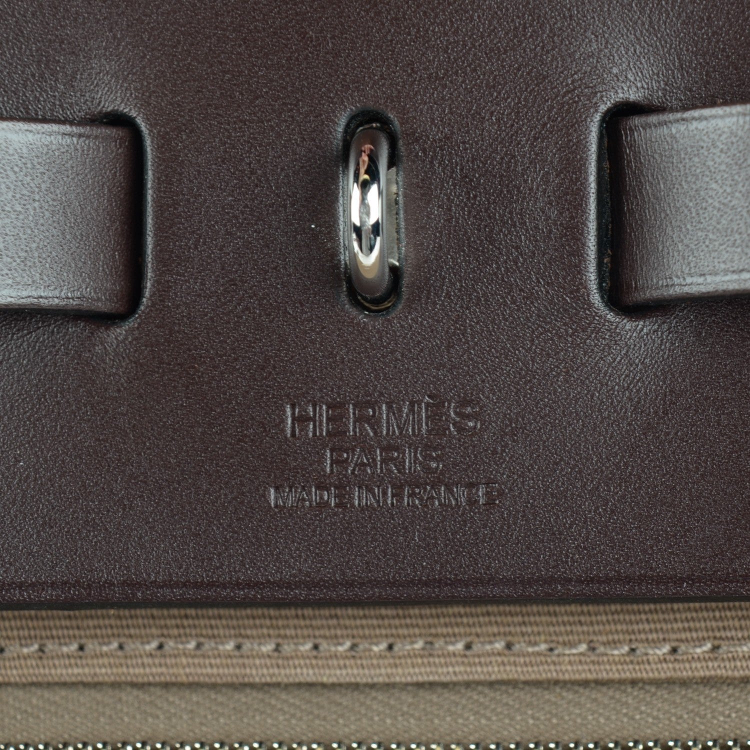 Hermes Toile Vache Hunter Herbag Zip 39 MM Etoupe Ebene 11 of 13