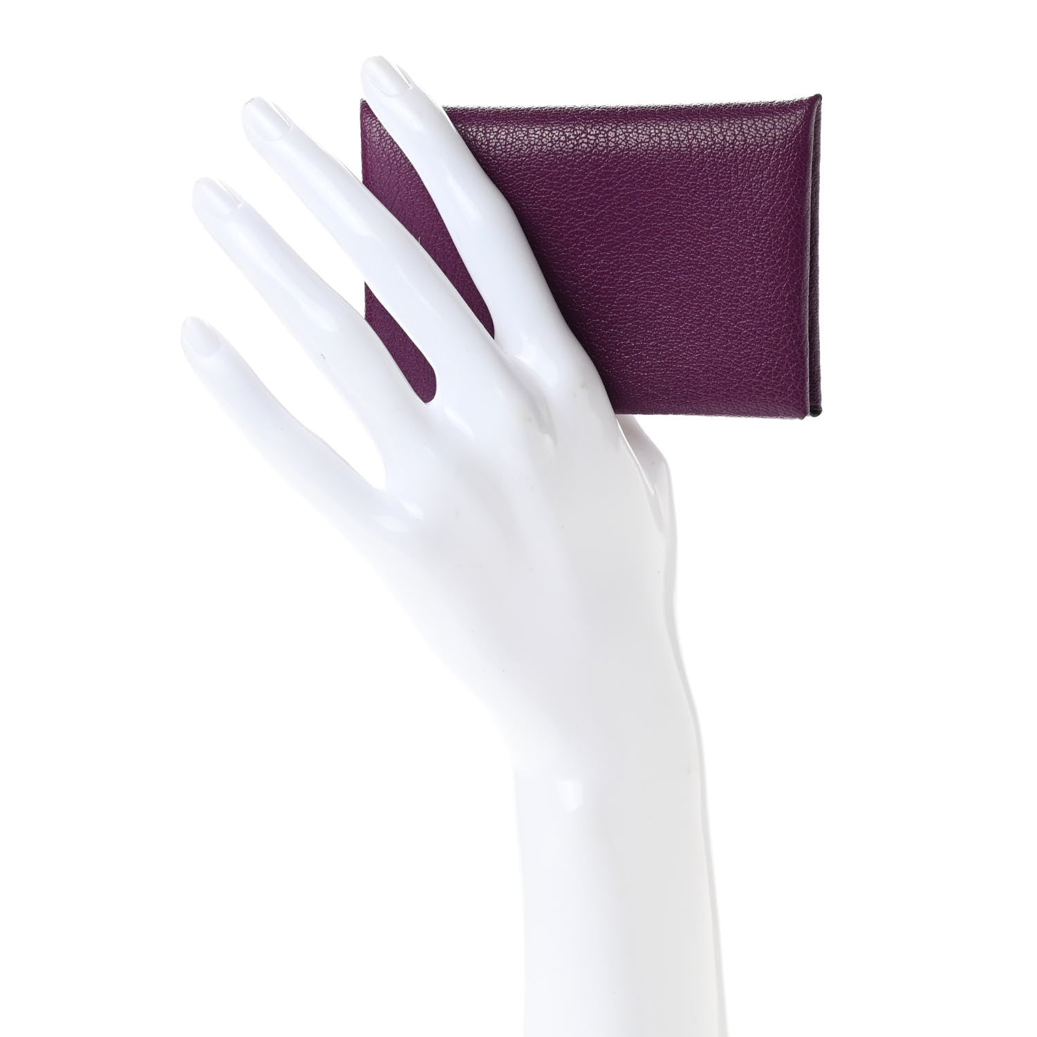 Hermes Chevre Chamkila Calvi Card Case Anemone 2 of 8