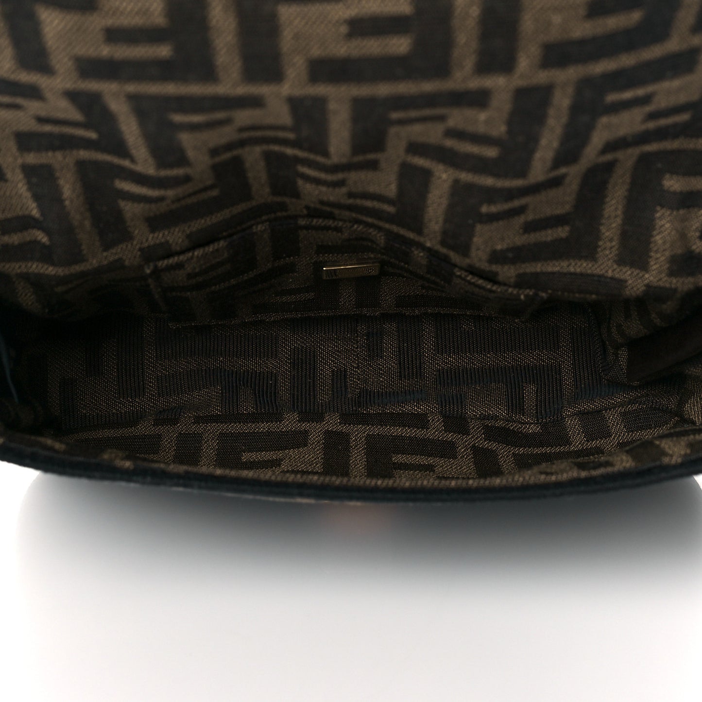 Fabric Jacquard FF 1974 Mini Baguette Tobacco Moro Black