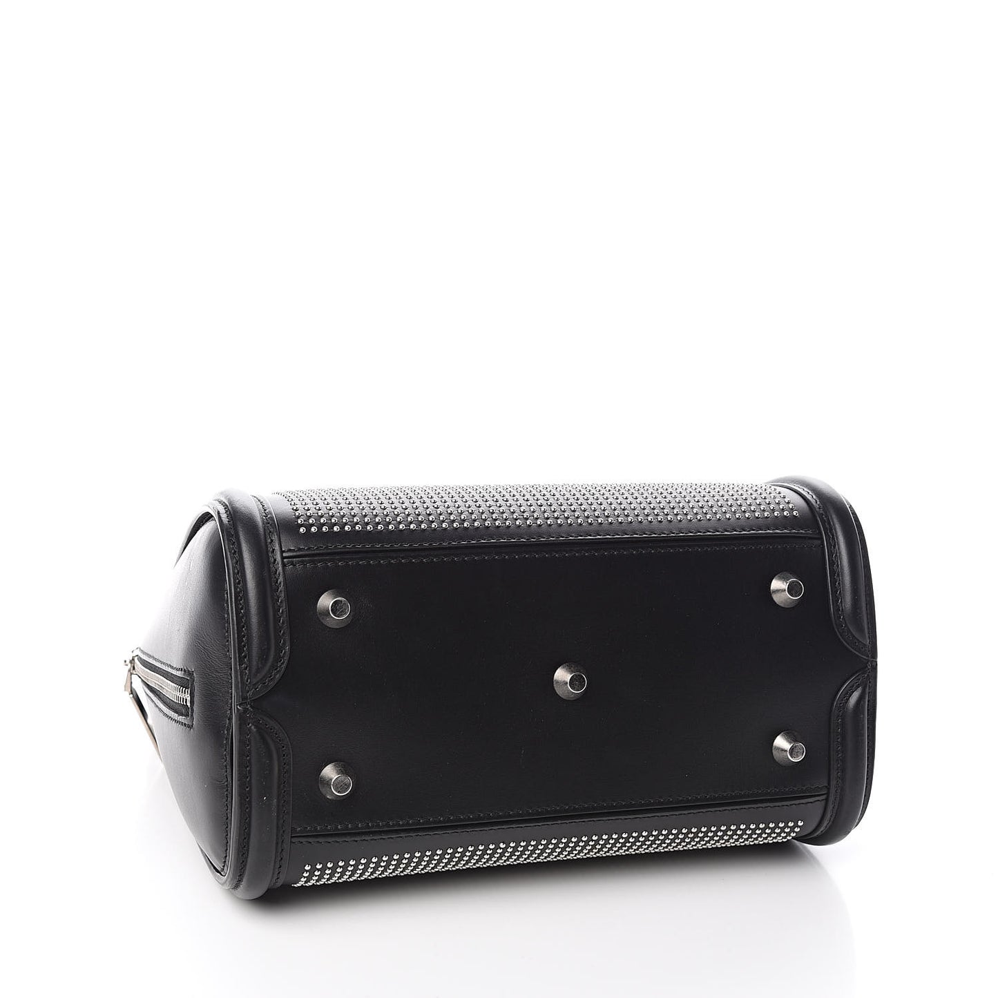 Calfskin Studded Large Heroine Black