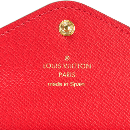 Louis Vuitton Damier Ebene Josephine Wallet Red 6 of 7
