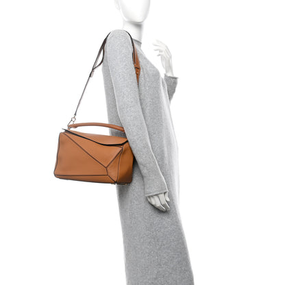 Loewe Soft Grained Calfskin Medium Puzzle Bag Light Caramel 2 of 11