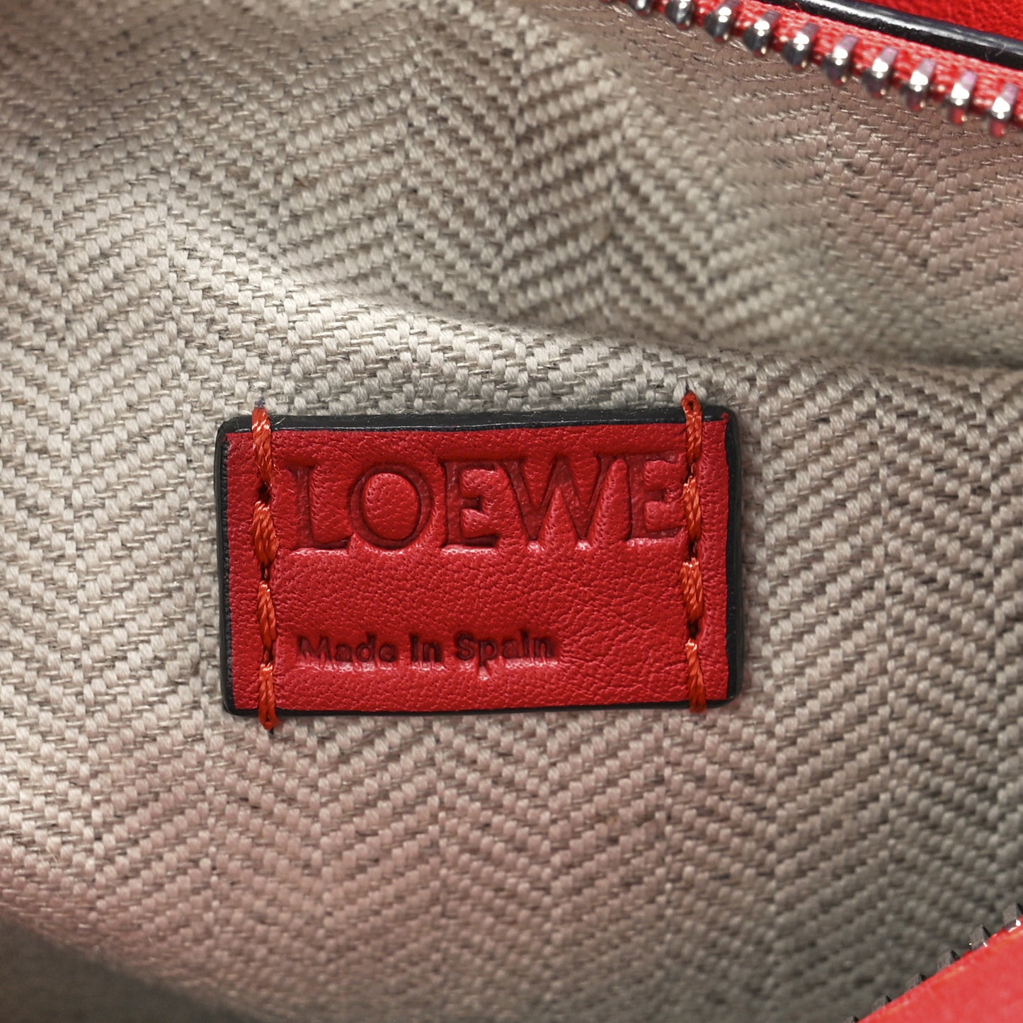 Calfskin Mini Puzzle Bag Pomodoro