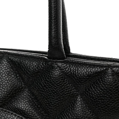 Chanel Caviar Quilted Medallion Tote Black 15 of 20