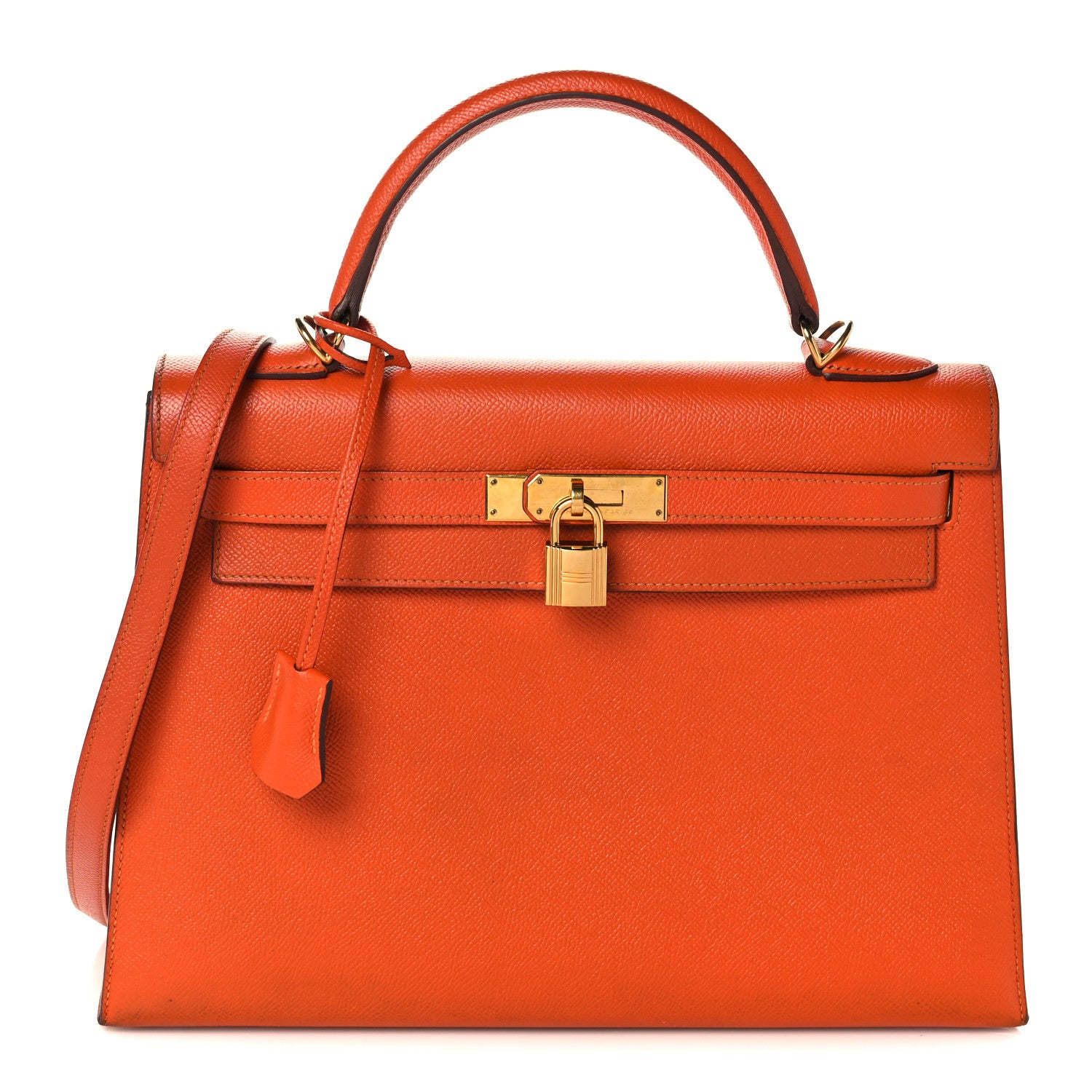 Hermes Epsom Kelly Sellier 32 Feu 1 of 47