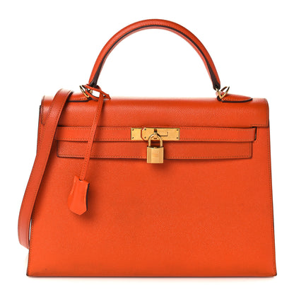 Hermes Epsom Kelly Sellier 32 Feu 1 of 47