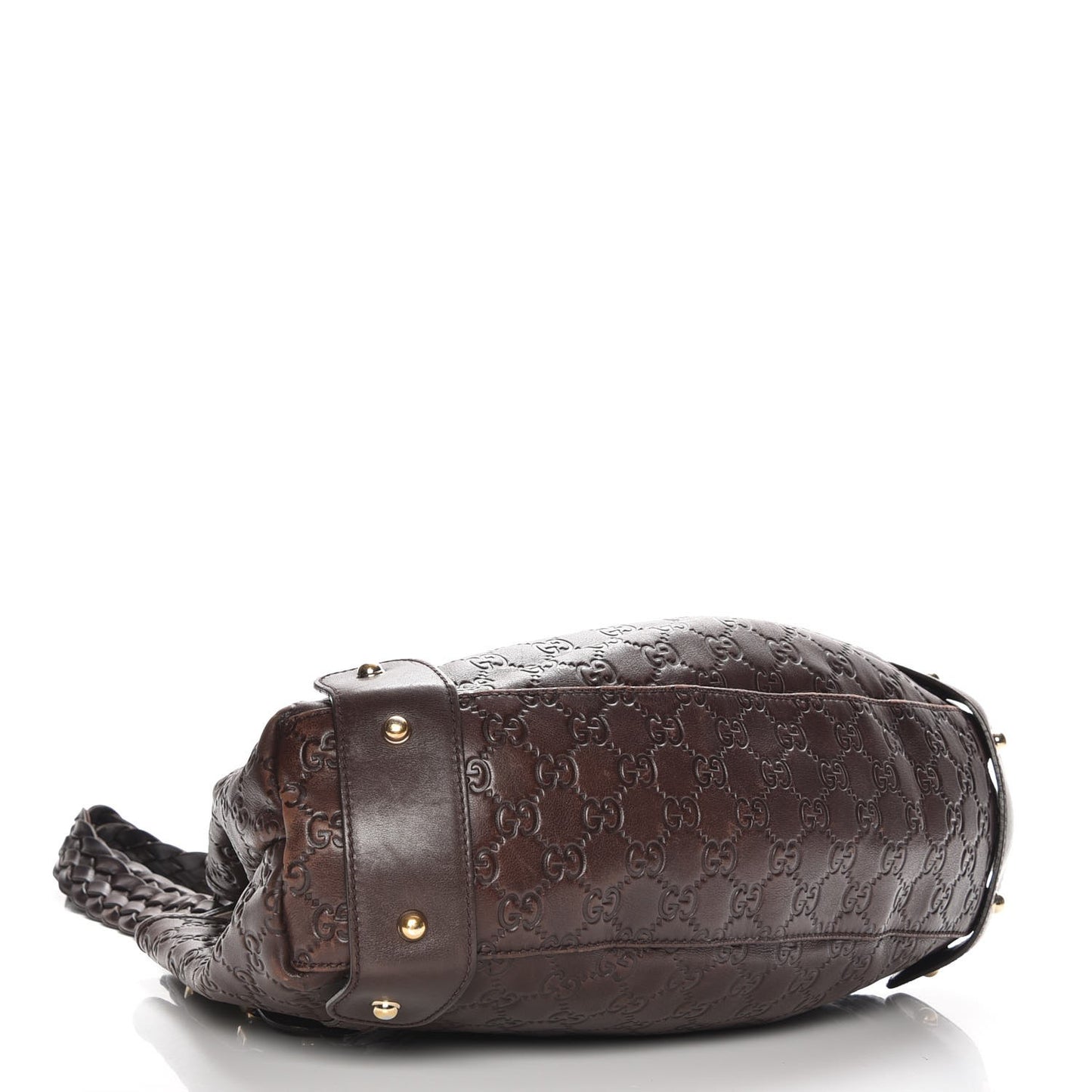 Guccissima Small Pelham Shoulder Bag Chocolate