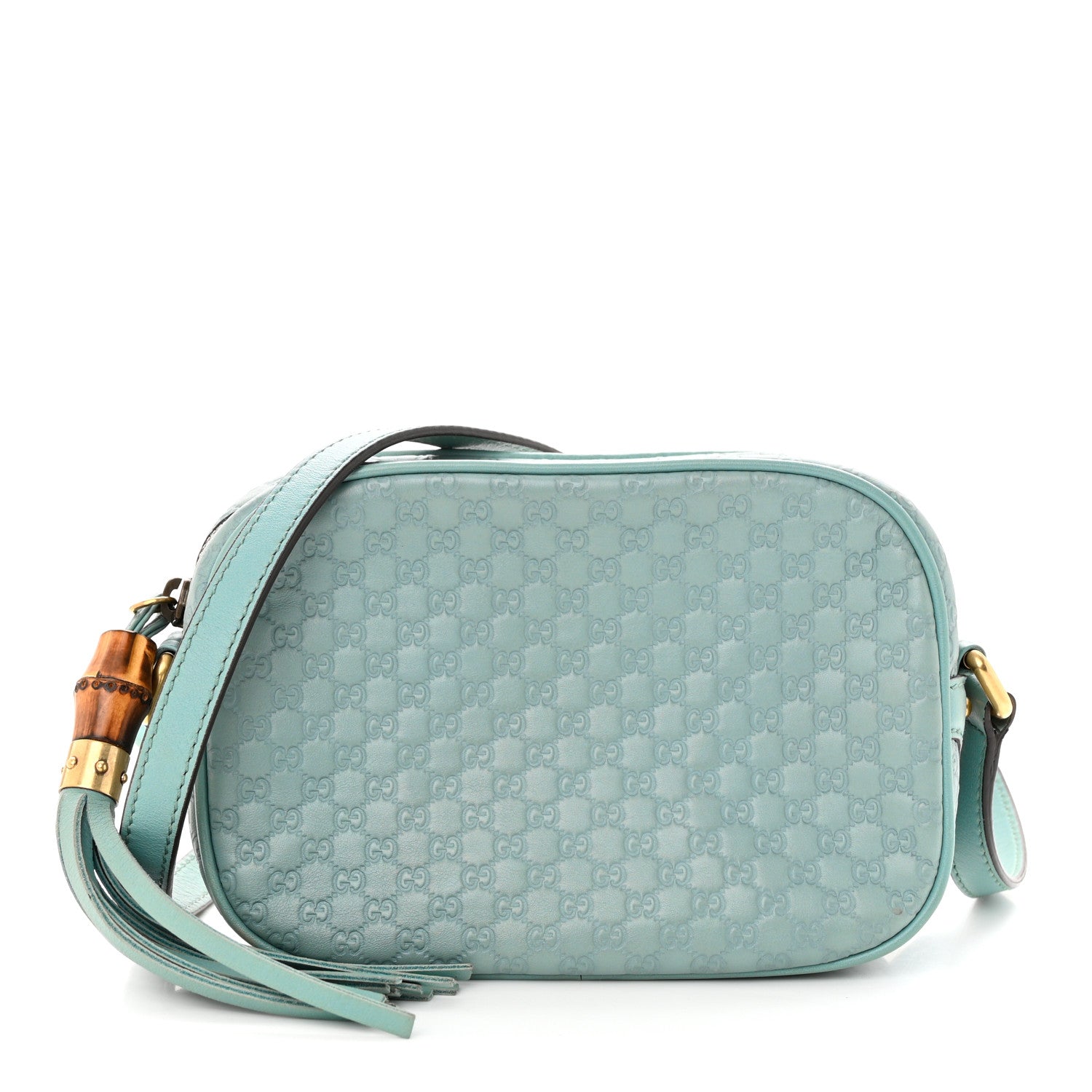 Gucci Soft Microguccissima Sunshine Disco Crossbody Bag Blue 1 of 10