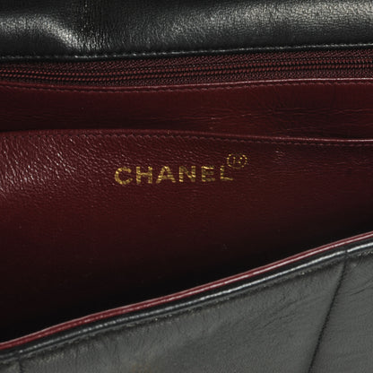 Chanel Lambskin Vertical Quilted CC Flap Shoulder Bag Black 7 of 8