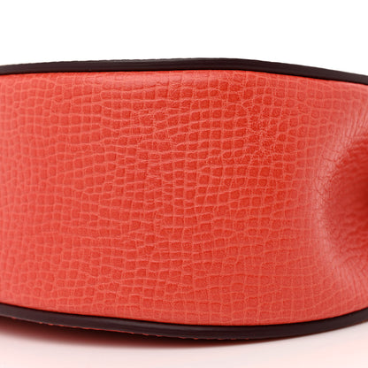 Chloe Grained Calfskin Lambskin Mini Drew Shoulder Bag Coral Pop 9 of 11
