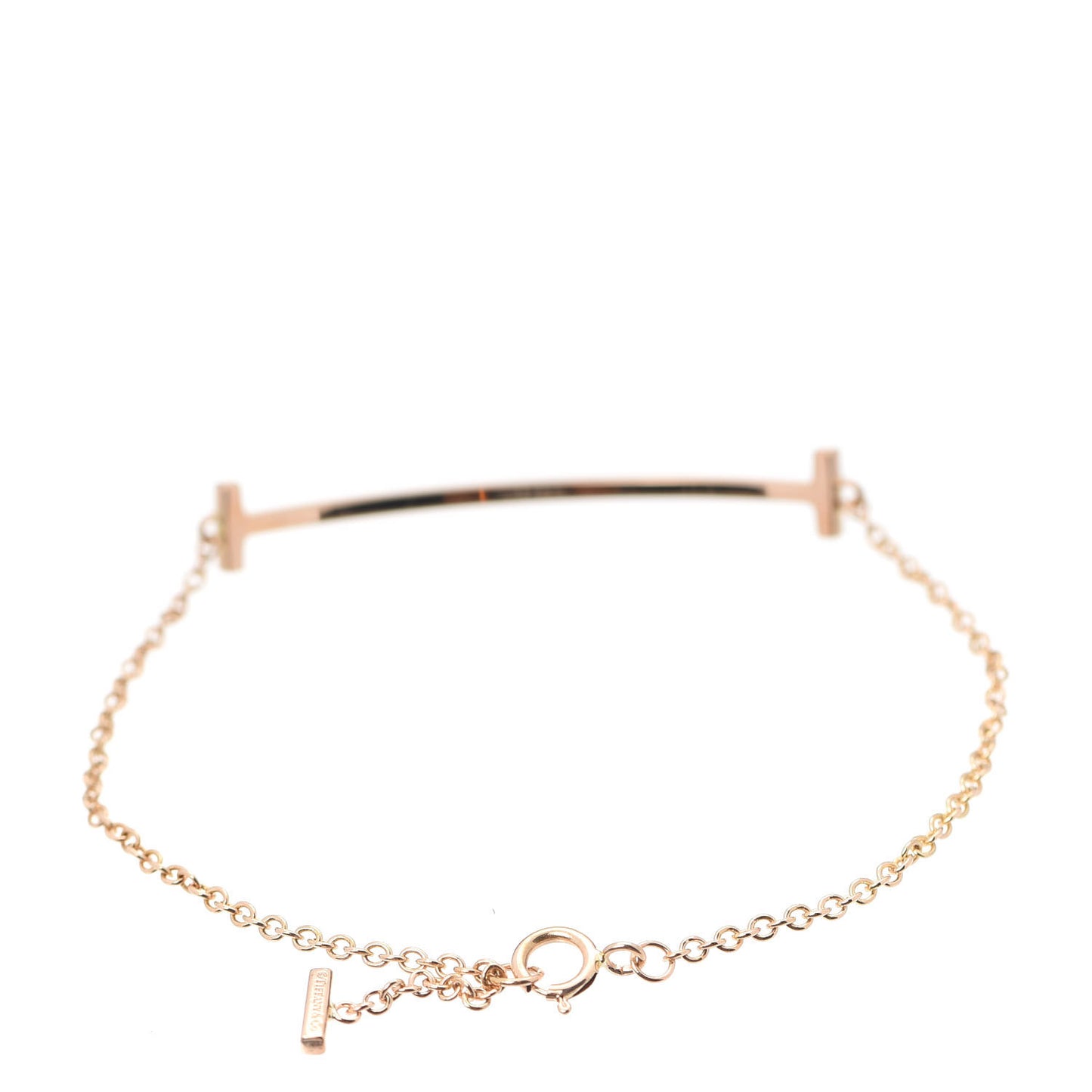 18K Rose Gold T Smile Bracelet