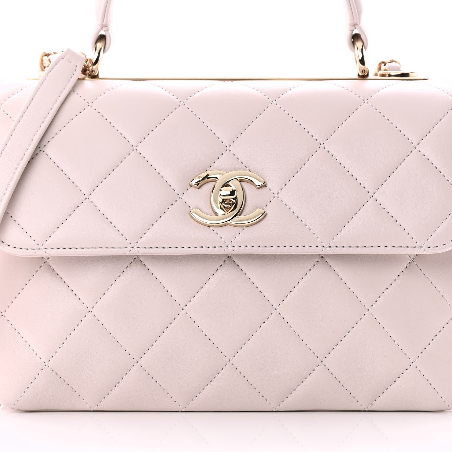 Chanel Lambskin Quilted Small Trendy CC Flap Dual Handle Bag Lilas Lilac 9 of 11