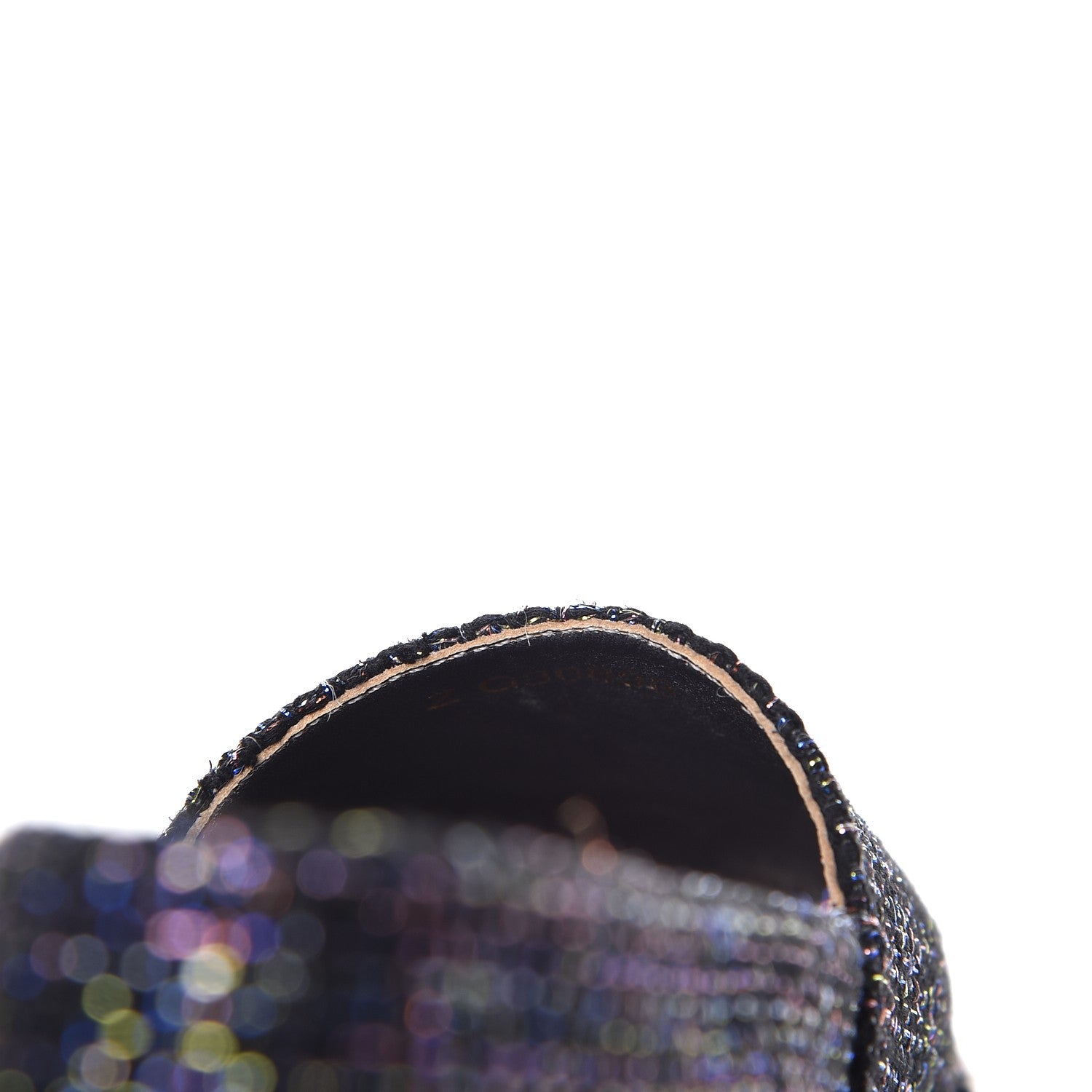 Chanel Tweed Patent Goatskin CC Espadrilles 40 Black 9 of 10