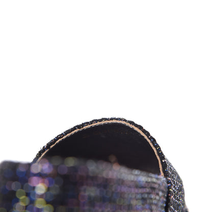 Chanel Tweed Patent Goatskin CC Espadrilles 40 Black 9 of 10