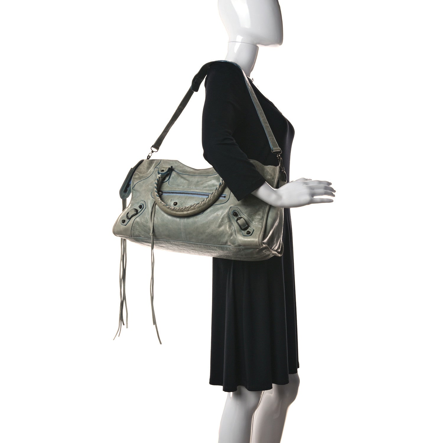 Balenciaga Agneau Classic Hardware Part Time Acier 2 of 24