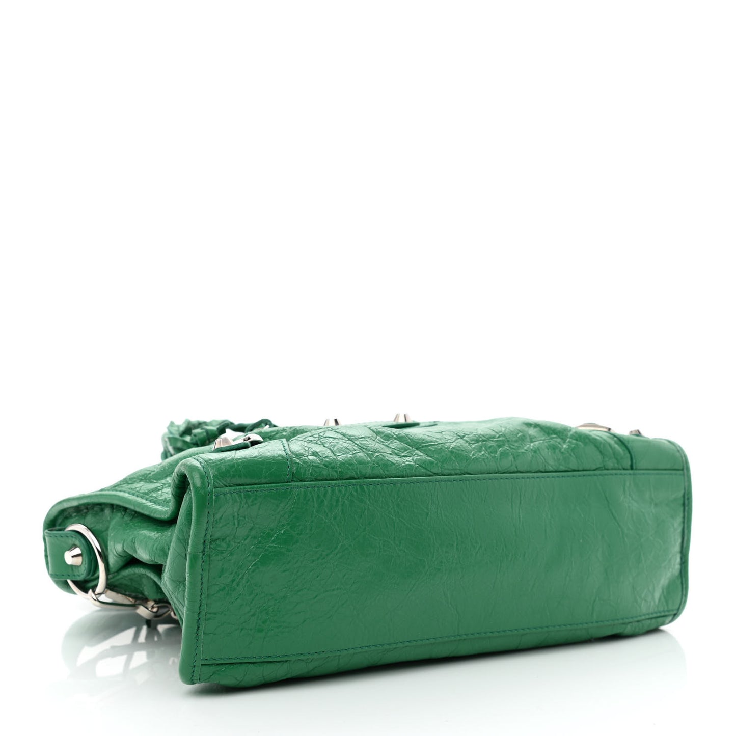 Agneau Classic Silver Hardware S City Magic Green