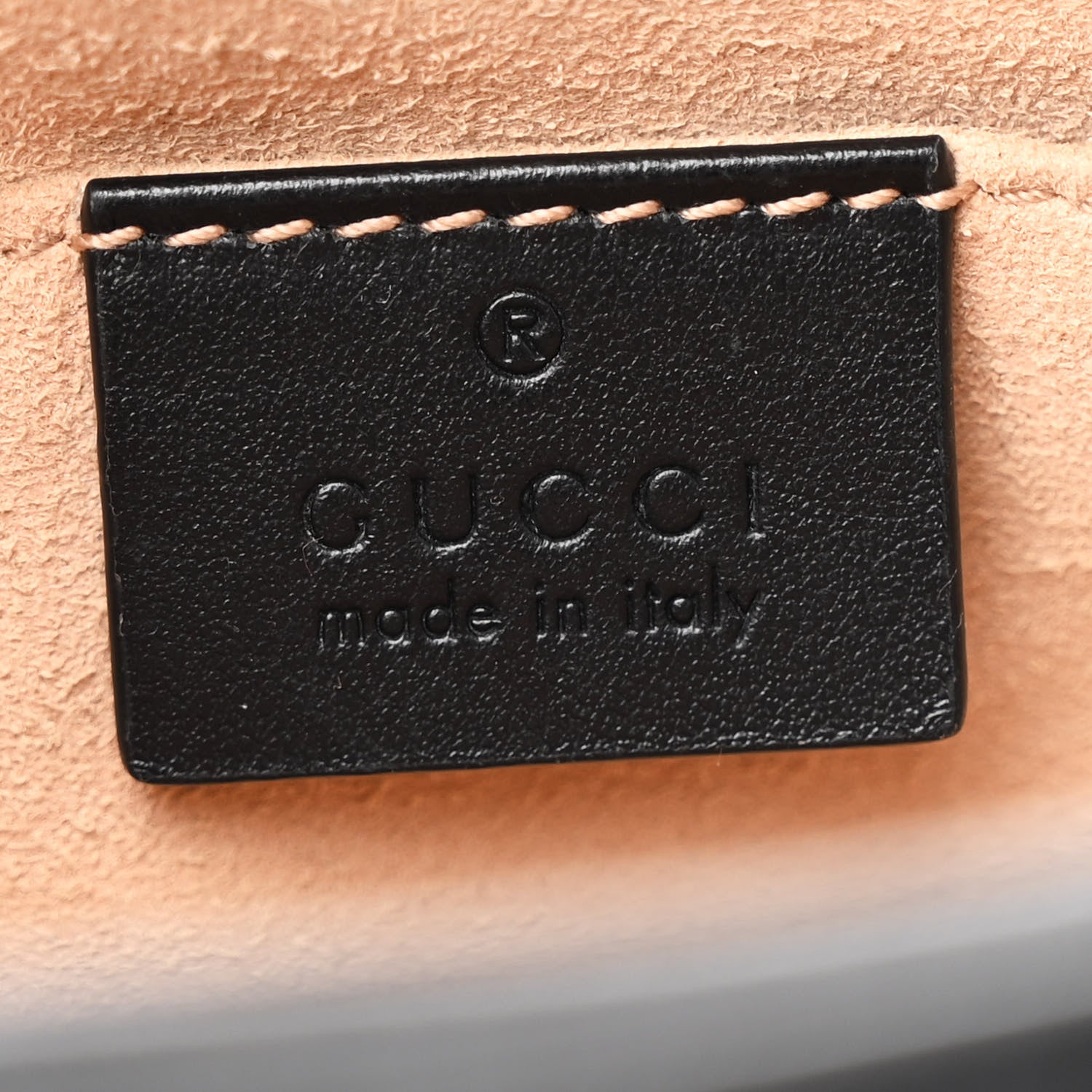 Gucci Calfskin Matelasse Mini GG Marmont Chain Shoulder Bag Black 6 of 10