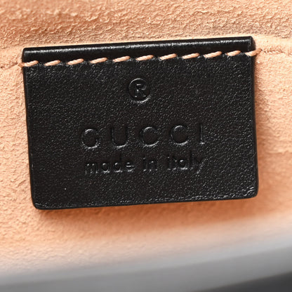 Gucci Calfskin Matelasse Mini GG Marmont Chain Shoulder Bag Black 6 of 10