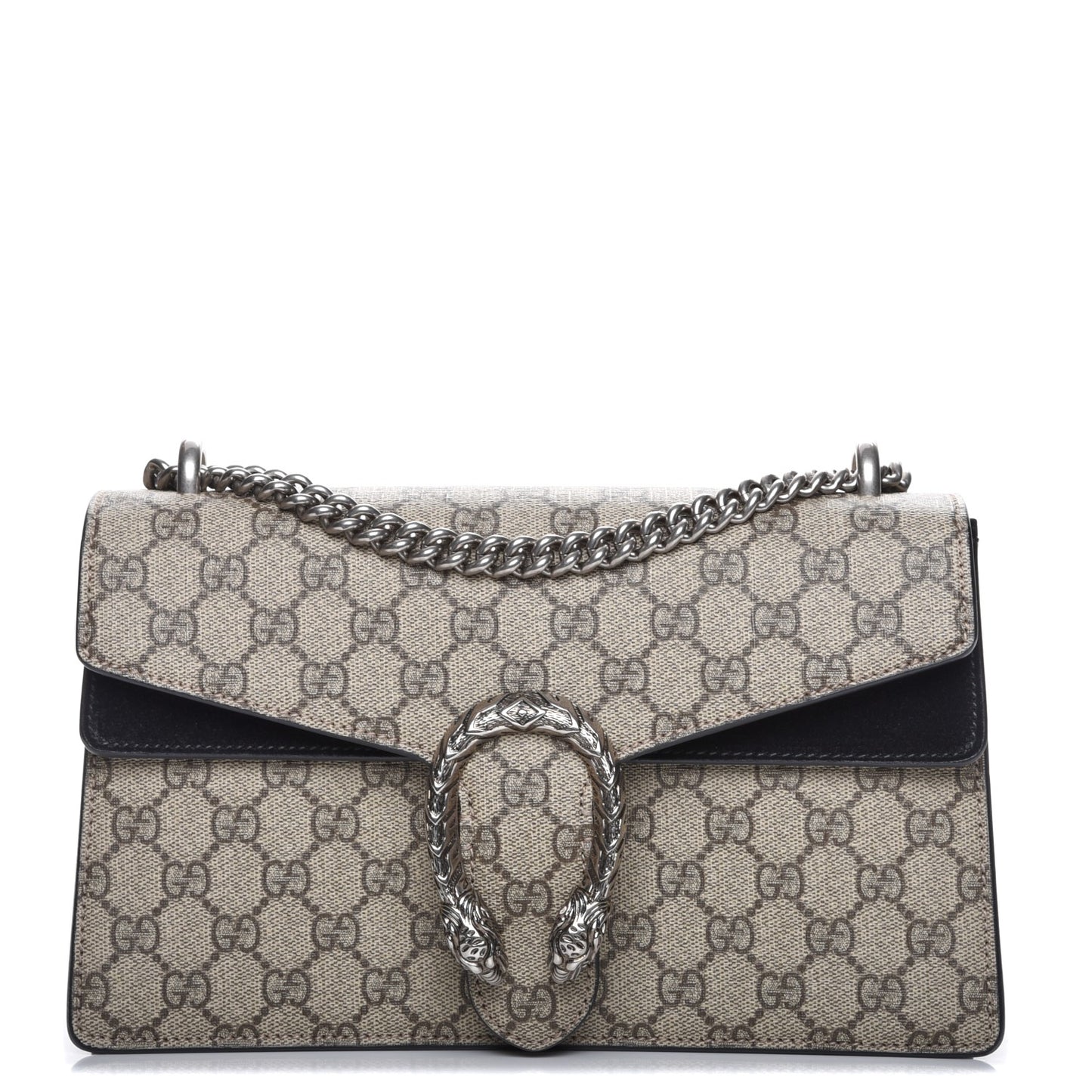GG Supreme Monogram Small Dionysus Shoulder Bag Black