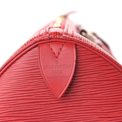 Louis Vuitton Epi Speedy 30 Castillan Red 6 of 11