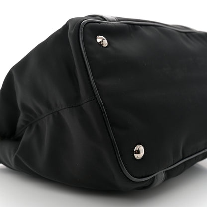 Prada Tessuto Nylon Soft Calf Small Tote Black 10 of 12