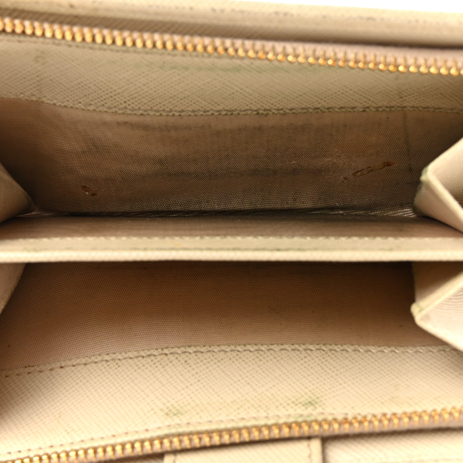 Prada Saffiano Metal Compact Wallet Cammeo 7 of 14