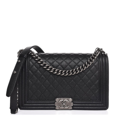 Chanel Caviar Quilted New Medium Boy Flap Black 1 of 8