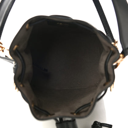 Fendi Vitello Liberty F is Fendi Bi-Color FF 1974 Embossed Mini Mon Tresor Bucket Bag Maya Black 5 of 10