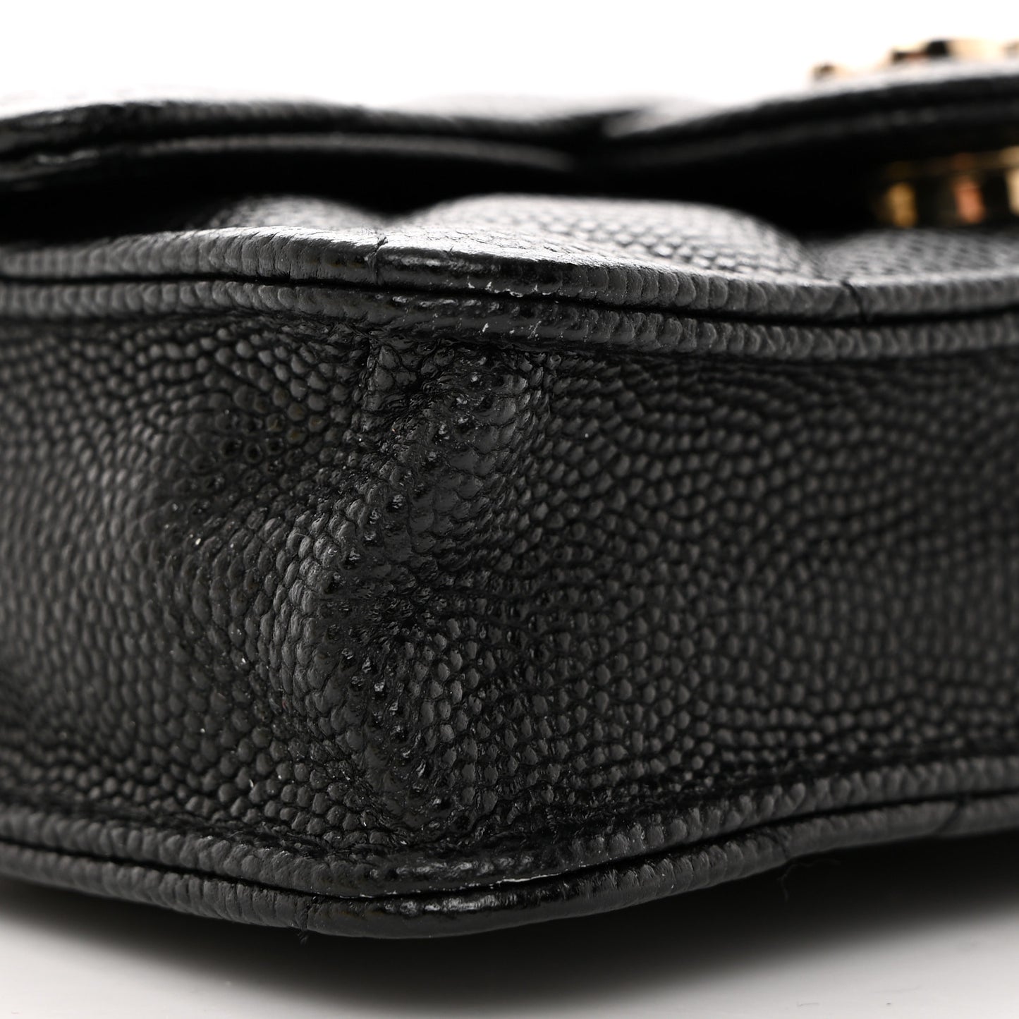 Caviar Quilted Mini Chain Bag Black