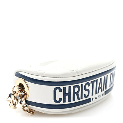 Christian Dior Lambskin Cannage Micro Dior Vibe Hobo Bag White 3 of 8