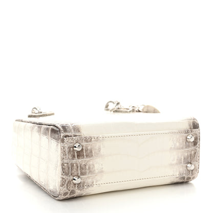 Christian Dior Niloticus Crocodile Himalaya Crystal Mini Lady Dior White 4 of 15