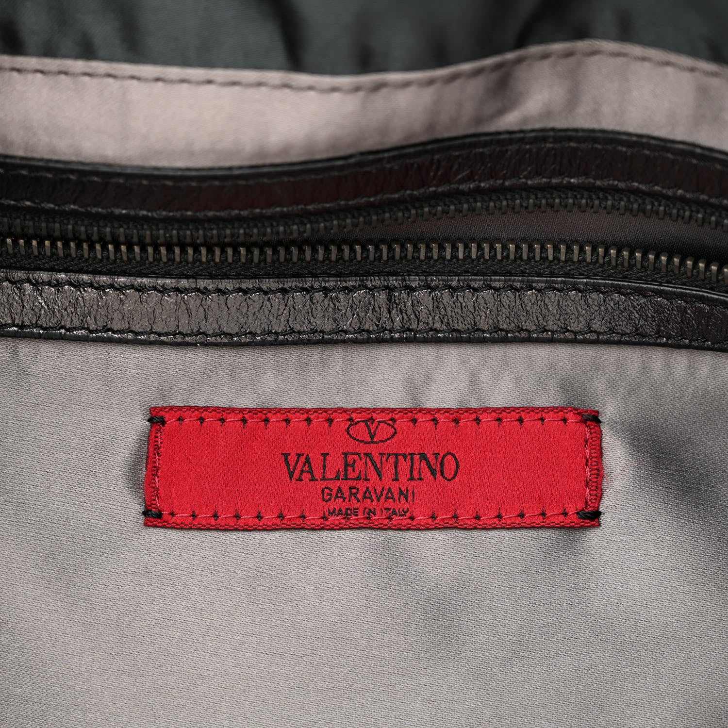 Valentino Garavani Vitello Crystal Ombre Tote Black 6 of 14