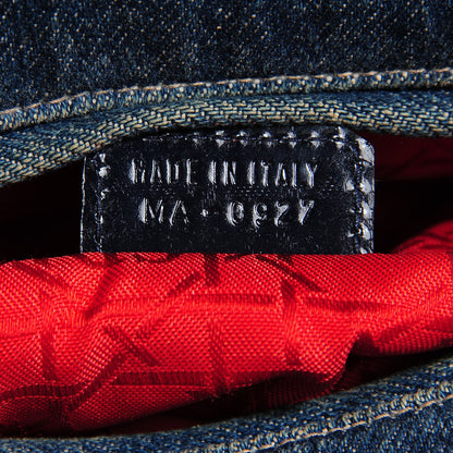 Christian Dior Denim Cannage Medium Lady Dior Blue 7 of 8