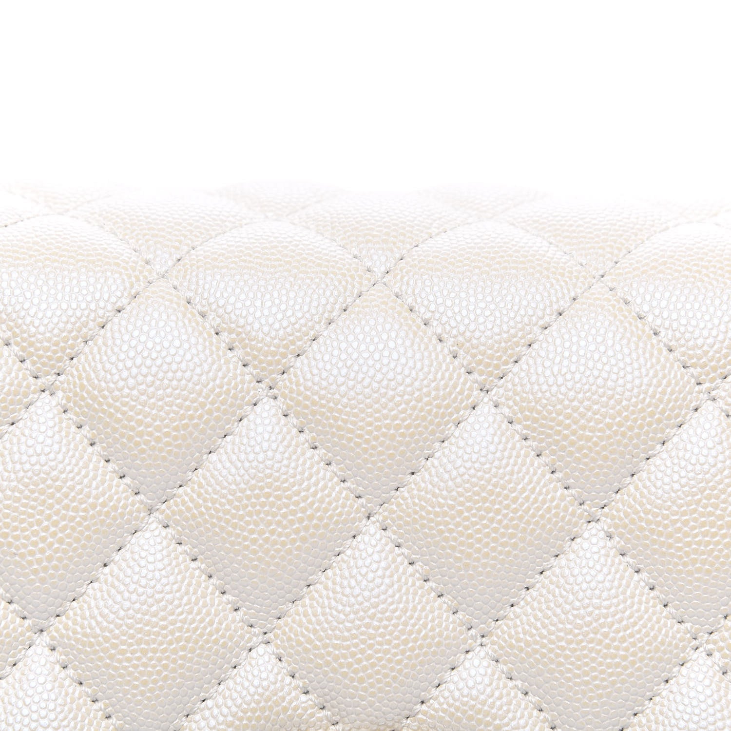 Chanel Iridescent Caviar Quilted Small Coco Handle Flap White 8 of 11