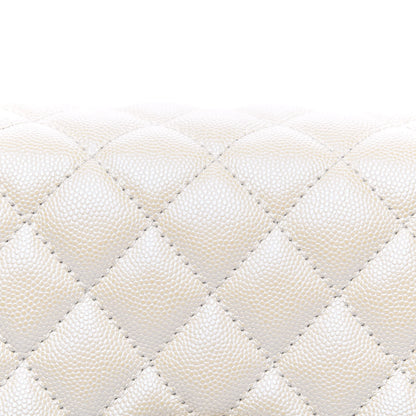 Chanel Iridescent Caviar Quilted Small Coco Handle Flap White 8 of 11