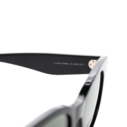 Celine Acetate Studded Mineral Round Sunglasses CL40031N Black 6 of 7