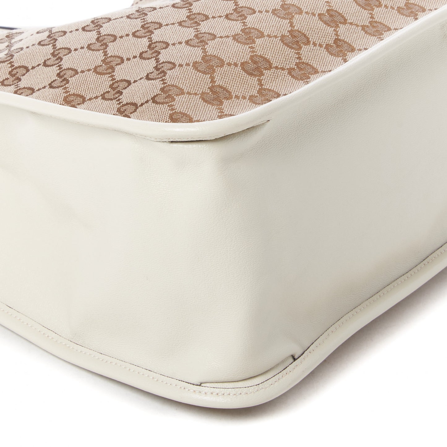 Monogram New Sakai Calfskin Lux Horsebit 1955 Tote Beige Ebony Mystic White