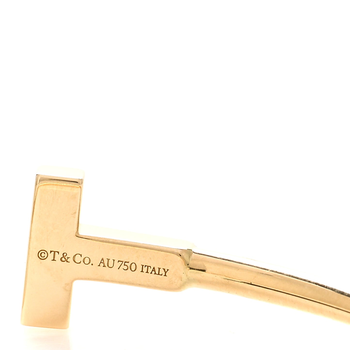 18K Yellow Gold T Wire Bracelet