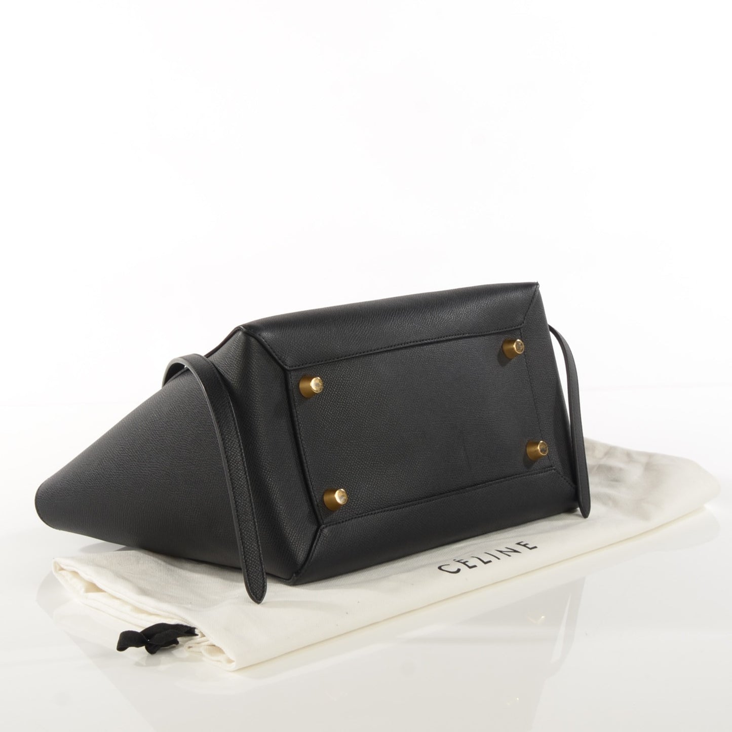 Grained Calfskin Mini Belt Bag Black