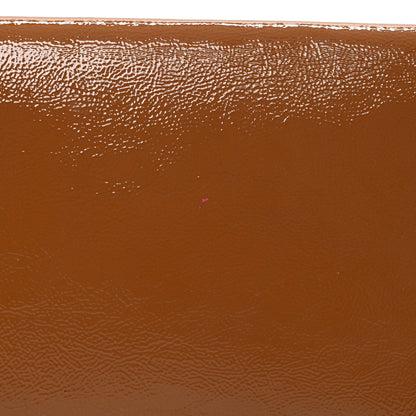 Saint Laurent Textured Patent Calfskin Monogram Large Belle De Jour Clutch Beige 13 of 15
