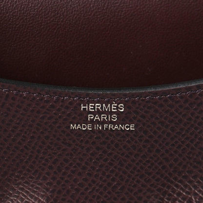 Hermes Epsom Enamel Constance Slim Wallet Rouge Sellier Framboise 7 of 10
