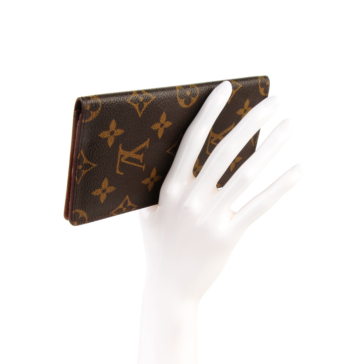 Louis Vuitton Monogram Porte Valeurs Checkbook Wallet 2 of 7