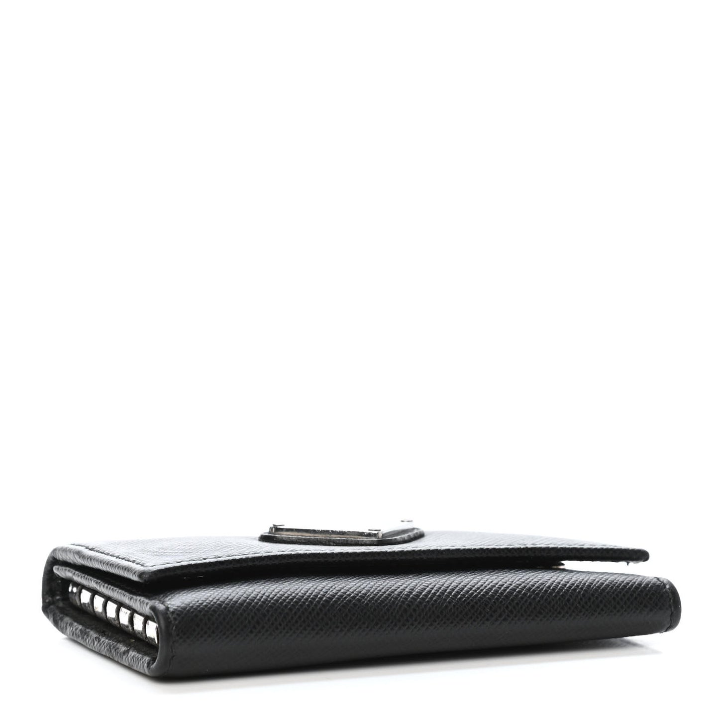 Saffiano Metal 6 Key Holder Black