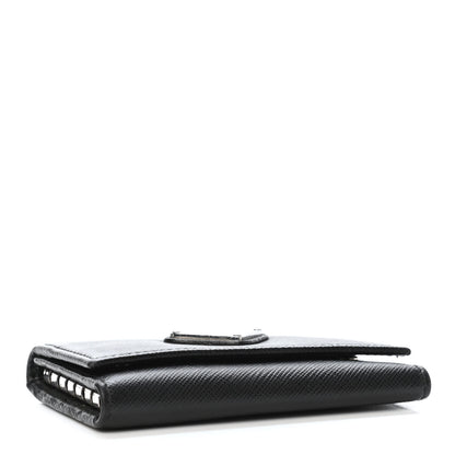 Prada Saffiano Metal 6 Key Holder Black 4 of 4