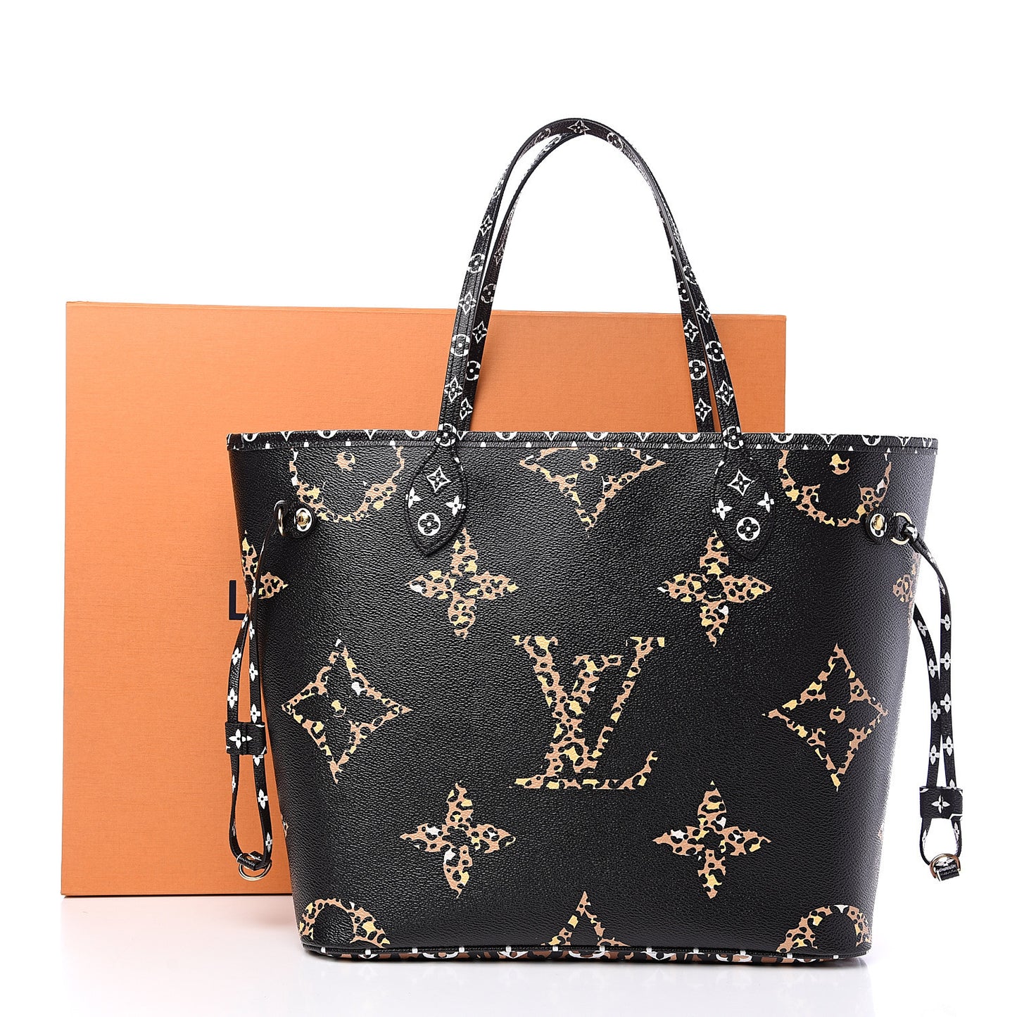 Monogram Giant Jungle Neverfull MM Black
