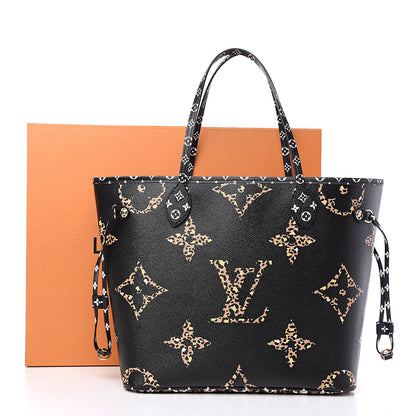 Louis Vuitton Monogram Giant Jungle Neverfull MM Black 9 of 9