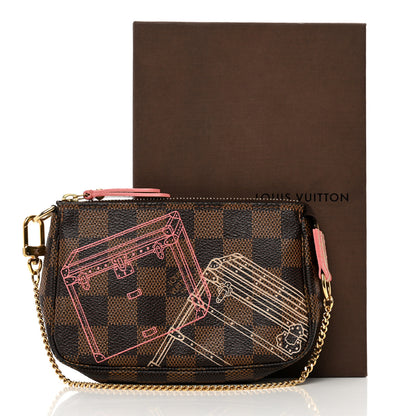 Louis Vuitton Damier Ebene 2014 Christmas Animation Mini Pochette Accessories 8 of 8